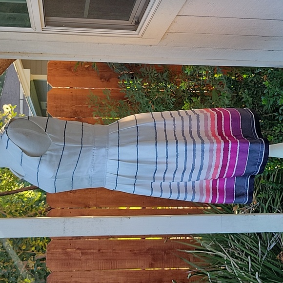 O.A.M.C. Striped Sleeveless Satin Mini Dress - Picture 5 of 9